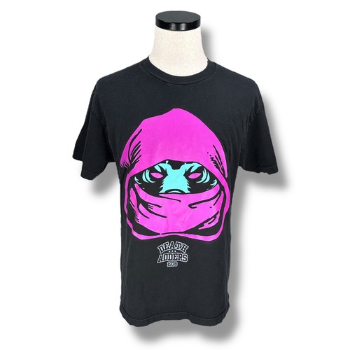 Mishka Death Adders T-Shirt Men’s Large Black Graphic Print Cotton Short Sleeve