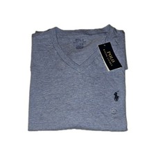 POLO Ralph Lauren Men's Size L Blue V-Neck Pullover 100 Cotton T-shirt NWT