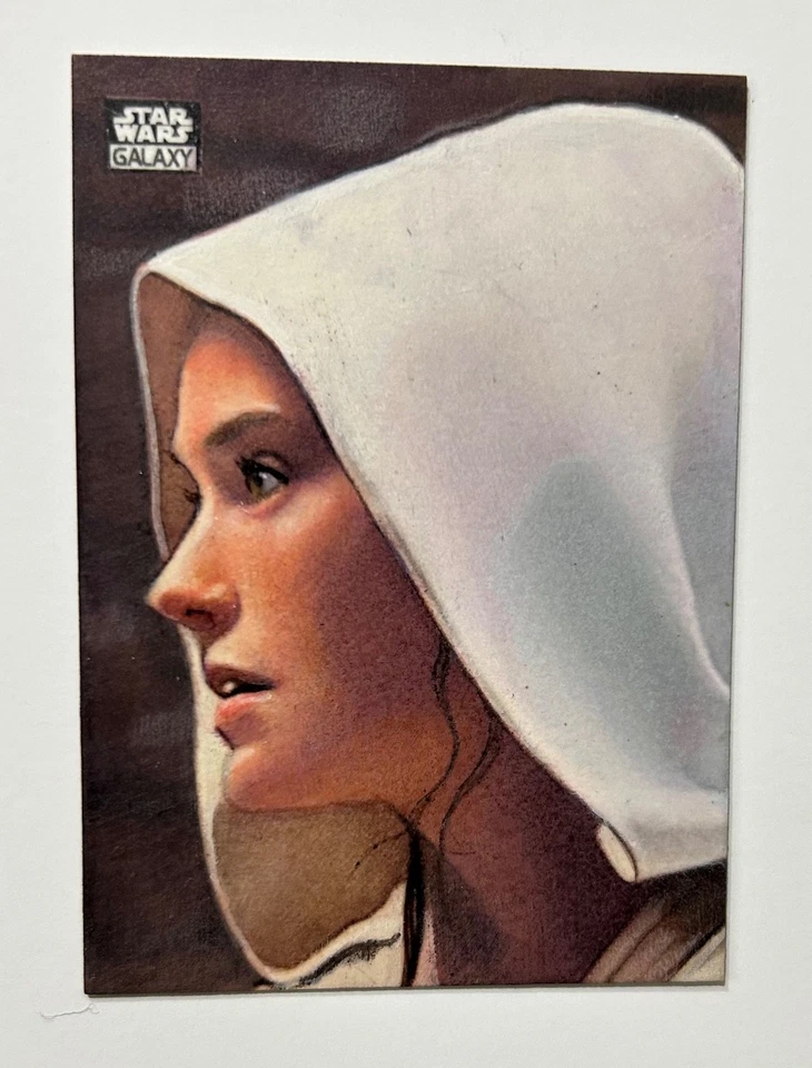 REY 2021 Topps Star Wars Galaxy Chrome Carlos Cabaleiro Auto Sketch Card 1/1 - Image 3 of 4