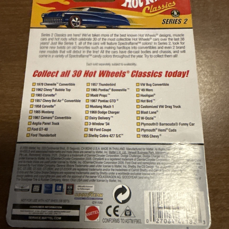 Литые модели автомобилей Hot Wheels Classics серия 2 1:64 в ассортименте 20 из 30 Shelby Cobra - Изображение 2 из 3