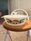 VTG HTF RARE Merry Mushroom Fire King 1 QT Casserole Dish 436 Anchor Hocking USA