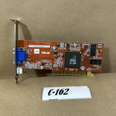 ASUS ATI Radeon A7000 AGP 64MB Graphics Card Retro PC Win98 XP