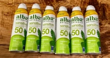6 Pack Alba Botanica Sensitive Sunscreen SPF 50 5oz New BB 10/26 Hain Celestial