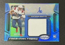 2023 Panini Cert- Freshman Fabric Signatures Kayshon Boutte Mirror Blue /99 