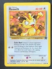 Meowth 62/82 Team Rocket Common Pokemon Card WOTC Vintage