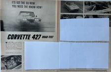 Vintage 1966 Chevrolet Corvette 427 original performance article A518