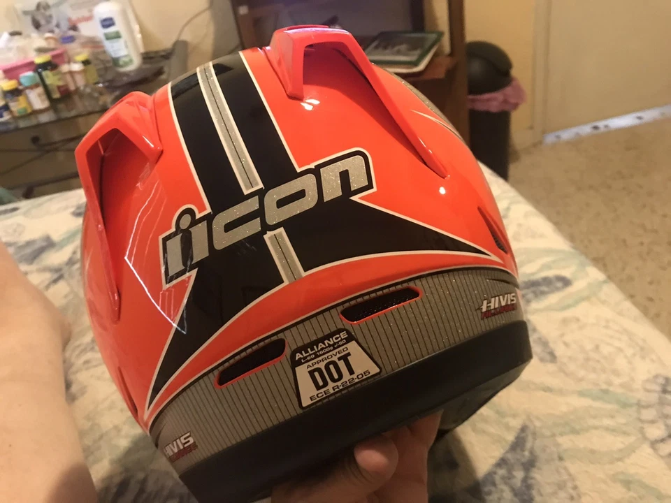 Auténtico casco facial completo Big Daddy Don Garlits firmado a mano autógrafo icono Foto 4 de 4