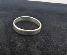 Sterling Silver Classic Vintage Wedding Band Size 11