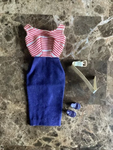 Vintage Barbie Doll Barbie Cruise Stripes Outfit #918