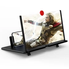 16" Screen Magnifier for Cell Phone,3D Magnifying Projector Screen Enlarger E...