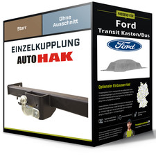 Starre Anhängerkupplung für FORD Transit Kasten/Bus 2000-2014 Typ F Auto Hak NEU