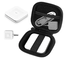 Credit Card Reader Case for Chip Reader with Mesh Pocket and Elastic Strap