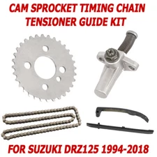 For Suzuki DR-Z125 Cam Sprocket Timing Chain Tensioner Guide Kit DRZ 125 1994-18