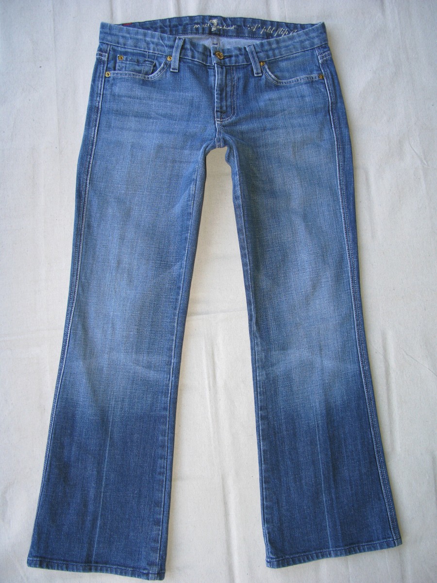 7 For All Mankind Womens A-Pocket Flip-Flop Bootcut Jeans Sz