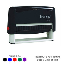 Traxx 9016 70 x 10mm - Personalised Custom Made Self-Inking Rubber Stamp