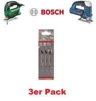 Bosch 3Er Pack StichsäGeblatt 83Mm FüR Holz Kurvenschnitte Spitzverzahnt Sauber