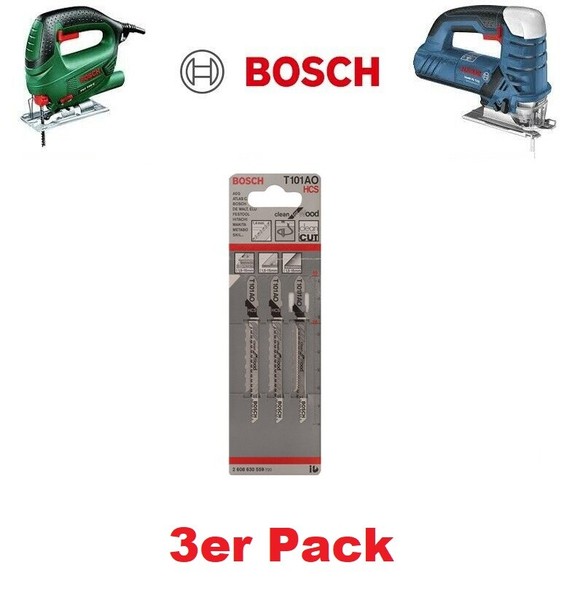 Bosch 3Er Pack StichsäGeblatt 83Mm FüR Holz Kurvenschnitte Spitzverzahnt Sauber-image