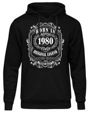 Born In Männer Kapuzenpullover | Gebrustag Party Sternzeichen Birthday 1980-1989