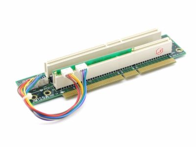 JM125A + JM107 Dual Slot 2x PCI-X 64 Bit Server Riser Add-On Card Board Ver. 1.0