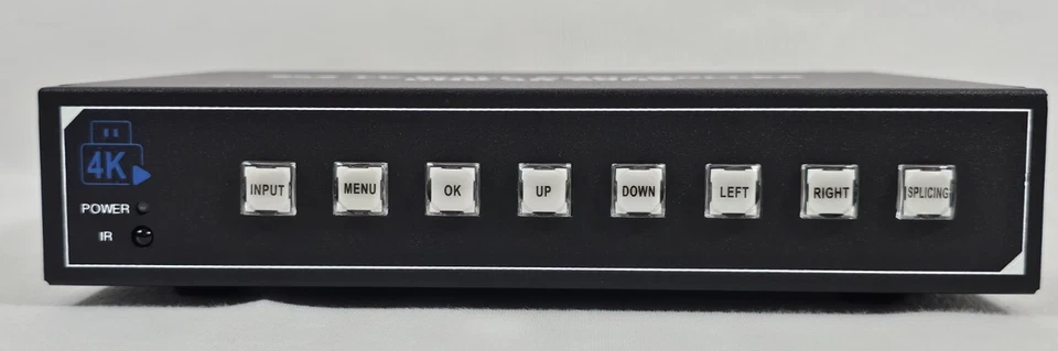 Controlador de video pared 4K UHD 2x2 1x2 2x1 1x3 3x1 1x4 4x1 4 empalme de pantalla HDMI Foto 4 de 4
