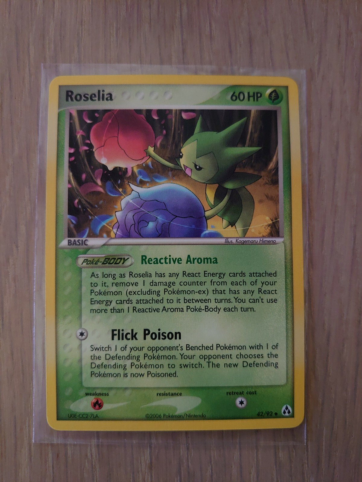 Pokémon TCG Roselia EX Legend Maker 42 Regular Uncommon NM