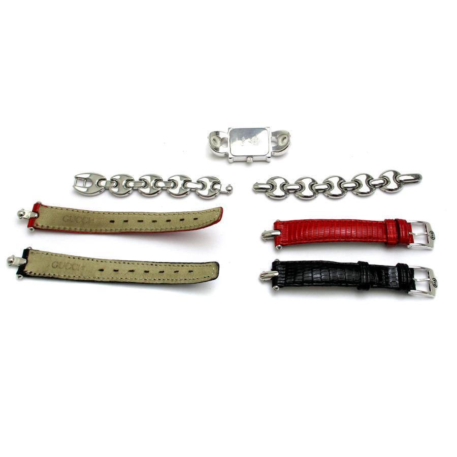 Gucci 1800L Change Belt Watch Ladies Silver White Dial Gucci 1800L Change Belt Watch Ladies Silver White Dial
