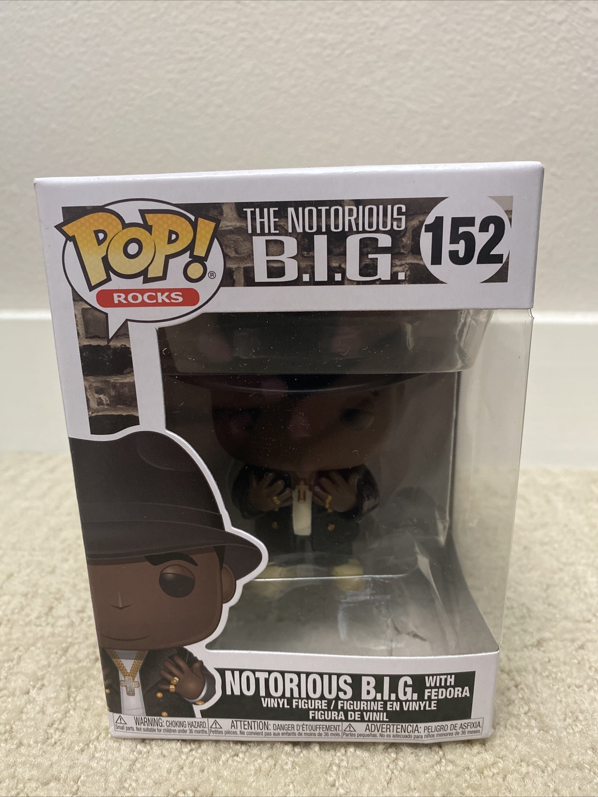 Sale Flawed Funko Pop! Music: Notorious B.i.g With Fedora Vinyl Figure #152