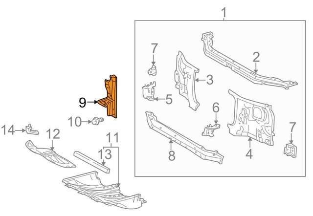 For Toyota Genuine Hood Latch Support Front 532170C010 eBay