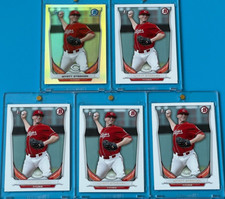 2014 BOWMAN CHROME - REFRACTOR - WYATT STRAHAN (RC) SP + 4ct. 2014 Bowman (RC's)