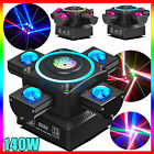 4 Arms 140W Led Beam Moving Head Laser Light Dj Lights Dmx Stage Effects Rgbw Us