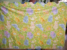 4 Panels Safari Zoo Animal CURTAIN DRAPES or Fabric Kids Bedroom 67" X 44.5"