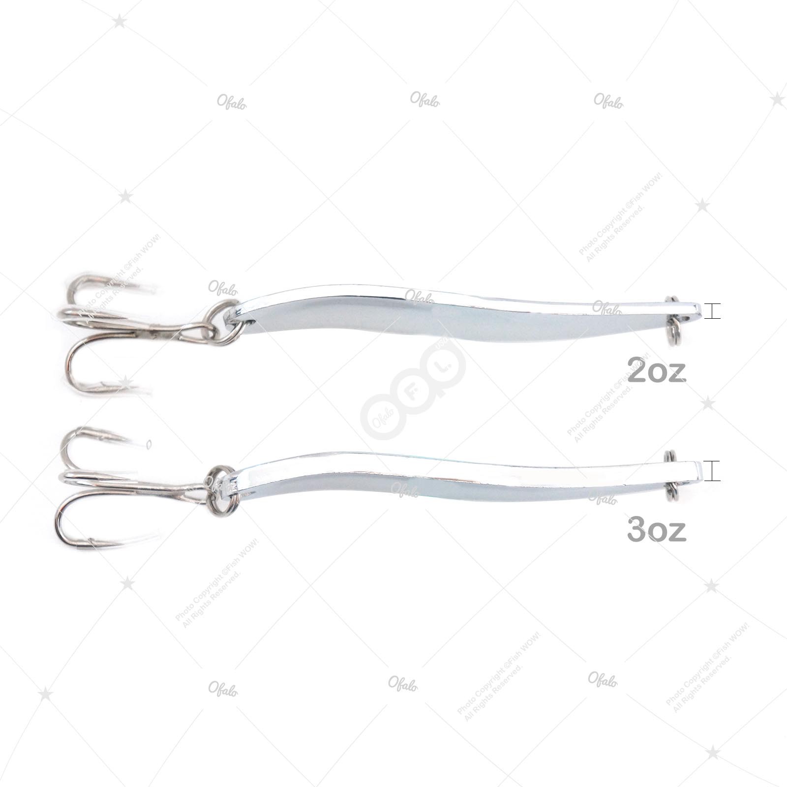 10pcs 3oz Silver Fishing Spoons jig trolling flutter Casting Metal Krocodi Lures - Image 7