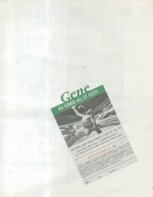 SFBK83 ADVERT 15X11 GENE : AS GOOD AS IT GETS SINGLE