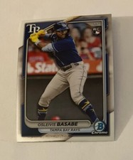 Osleivis Basabe 2024 Bowman Chrome Rookie Card #76 TB Rays RC