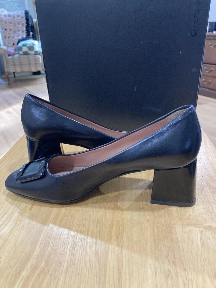 Zapatos de salón Pollini para mujer talla 37 (6,5) de cuero negro Foto 4 de 4