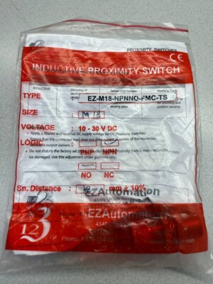 EZ-M18-NPNNO-FMC-TS, EZ Inductive Proximity Sensor