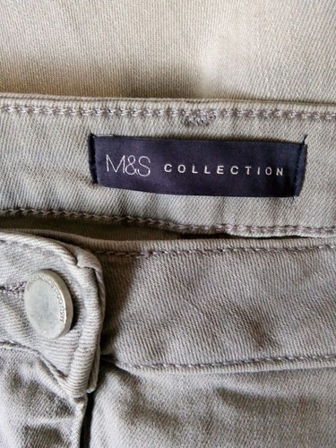 Ladies M\u0026S Grey Straight Leg Jeans Size 