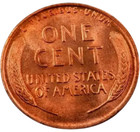 1921 Lincoln Wheat Penny Cent ~~ Gem BU (red) — photo 2