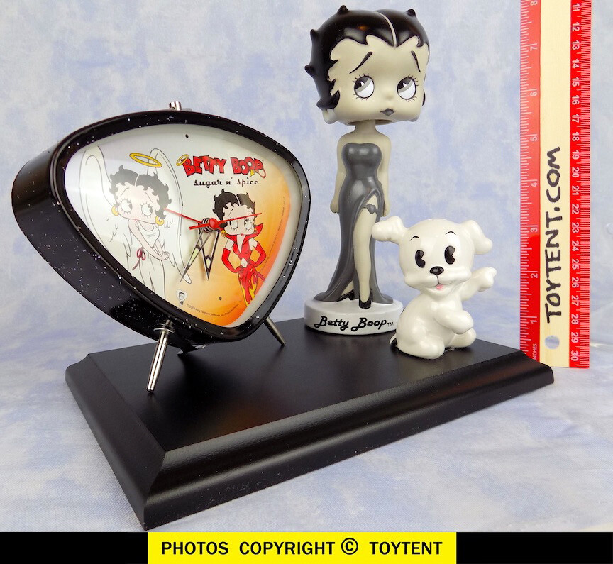 BETTY BOOP アクション パペット Betty Boop desk set bobble head, Pudgy the dog + Angel