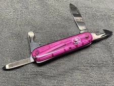 Victorinox Cadet 84MM Swiss Army Pocket Knife Pink Scale Tools