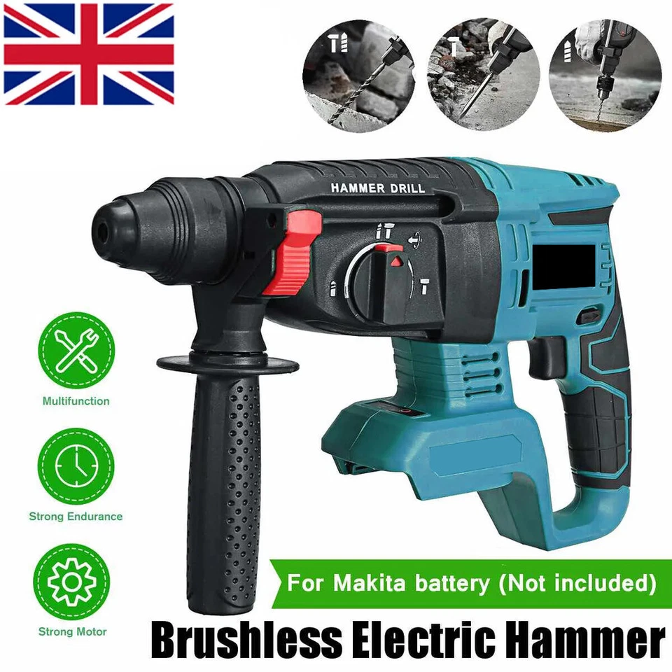 CISIVIS Brushless Cordless dual function hammer SDS+ Rotary Drill Body For Makita 18V