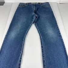 Y2K Levi's Jeans Men's 37x31* 517 Boot Cut Blue Faded Cotton Denim Tag 36x32