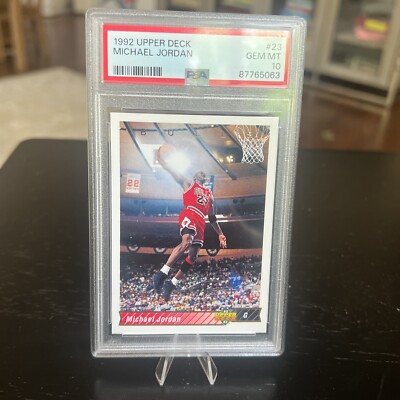 1992 UPPER DECK MICHAEL JORDAN #23 PSA 10 GEM MINT | eBay