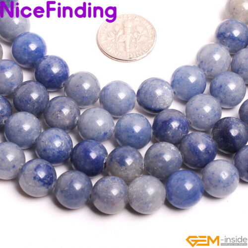 Cuentas de piedra redondas de aventurina natural para hacer joyas piedras preciosas 15" 8 mm 10 mm - Imagen 4 de 12