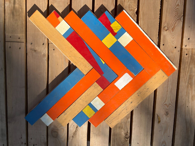 COLOURFUL BEECH GYM FLOORING 40 x CM Reclaimed Beech