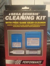 Vtg SEGA Genesis Game Gear PERFORMANCE Cartridge Collector Cleaning Kit Box NEW