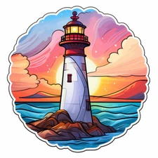 Huge XXXL Car Decal Sticker Lighthouse Decal
