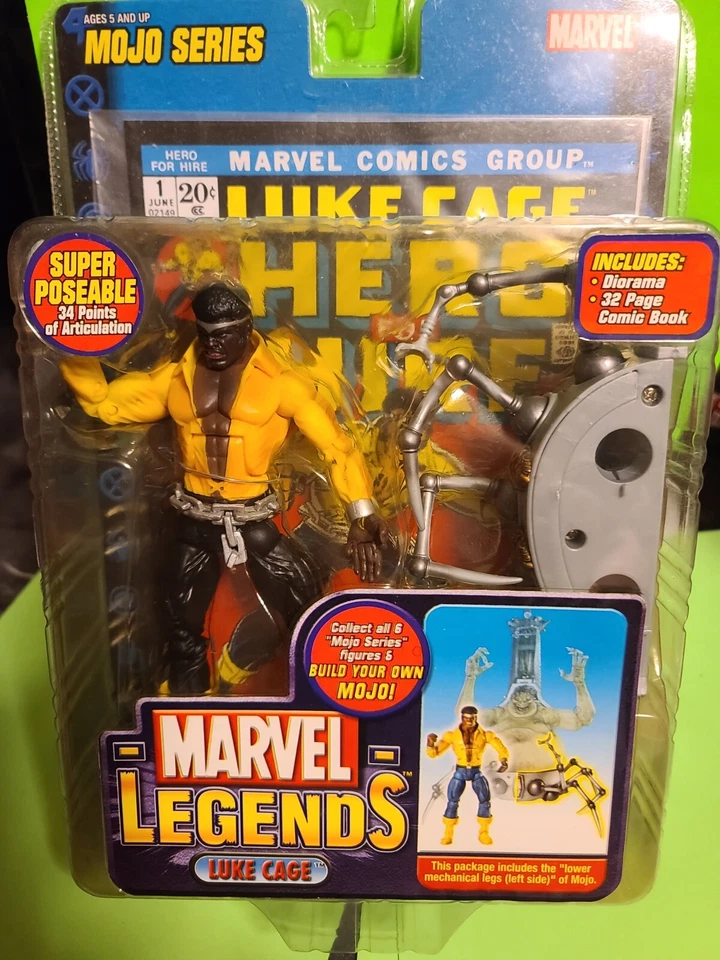 Toy Biz Marvel Legends LUKE CAGE POWER MAN con PIERNAS IZQUIERDAS de MOJO MIP! X-Men Foto 2 de 4