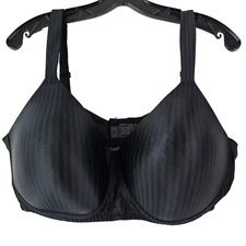 Playtex Black Wire Free Minimizer Bra Smooth Cup 44D Style #4707