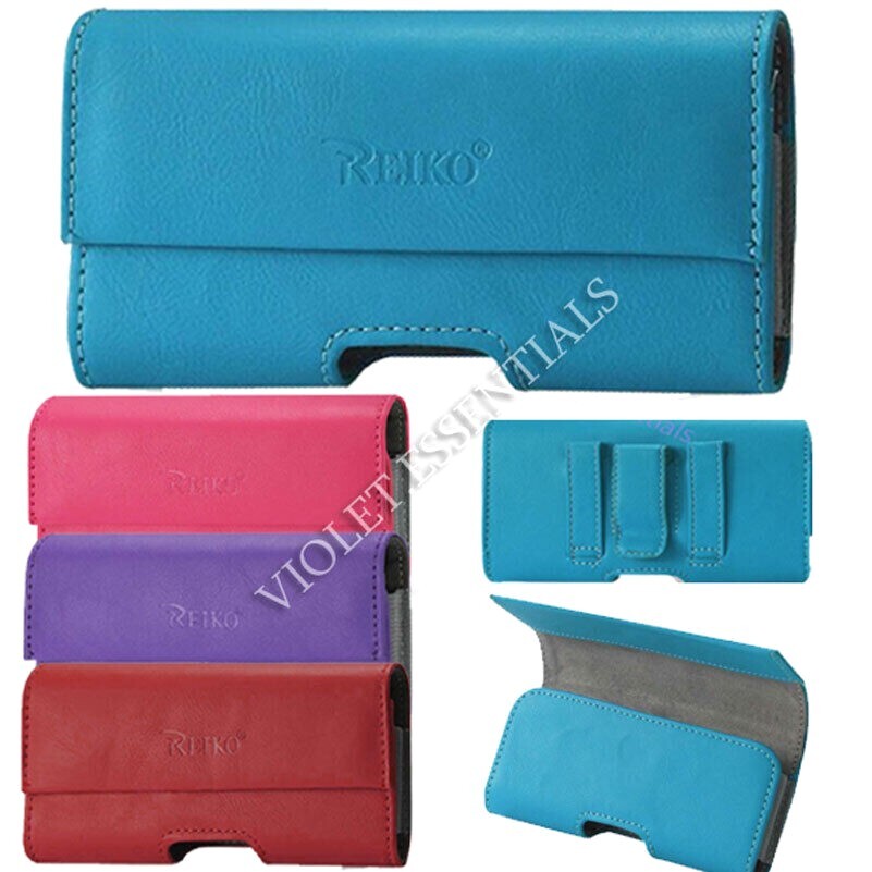 LEATHER BELT POUCH HOLSTER CLIP for iPHONE 6/7/8/SE FIT w. OTTERBOX Case ON